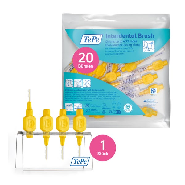 TePe Interdentalbürste Gelb + Badständer 20 St