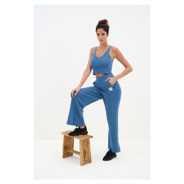 JAZZ SPORT-SET DAMEN - TANKTOP MIT BREITEN TRAGERN UND BEQUEME HOSE ONAMASTE 1 St