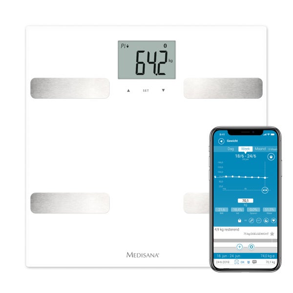 medisana BS A43 connect Körperanalysewaage bis 180 kg 1 St