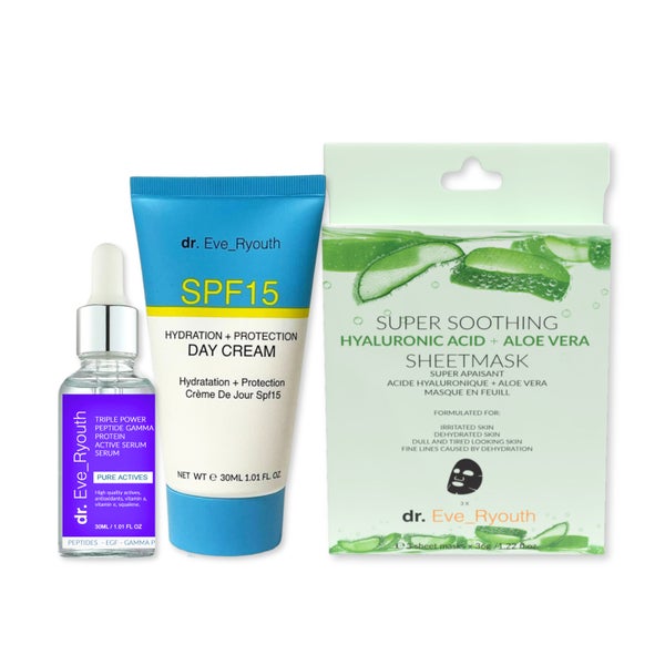 Dreifach Wirkstoff Peptid Serum 30Ml + Aloe Vera Maske + Spf15 Tagescreme 30Ml 1 St