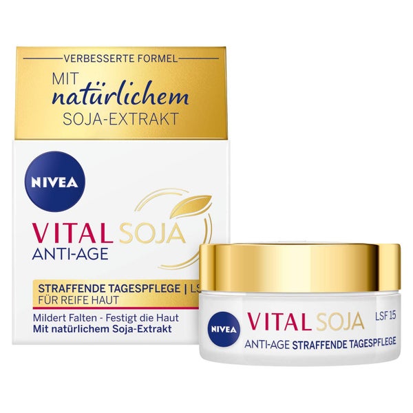 NIVEA VITAL Soja Straffende Tagespflege LSF 15, straffende Formel mit natürlichem Soja-Extrakt 1 St