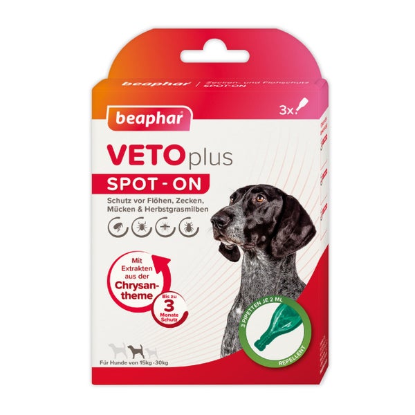 Beaphar VETOplus SPOT-ON für mittelgroße Hunde von 15-30 kg 1 St
