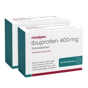 Produktabbildung: medpex Ibuprofen 400 mg Doppelpack 2X50 St