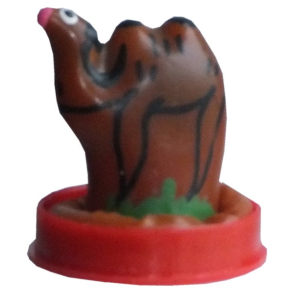 Scherzkondom «Kamel» – handbemalt, witziger Partygag, Latex (1 Stück) 1 St