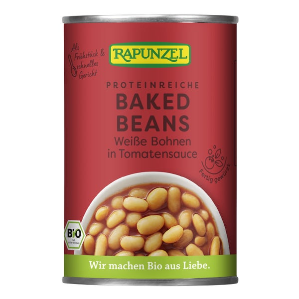 Rapunzel - Baked Beans, weiße Bohnen in Tomatensauce 400 g