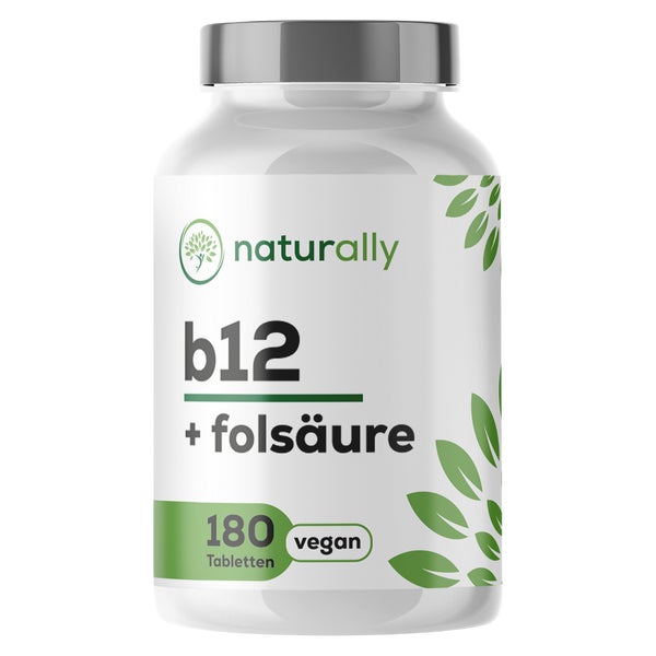 naturally Vitamin B12 und Folsäure 180 St