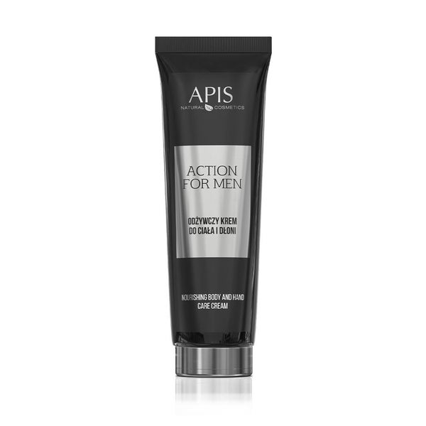 APIS ACTION FOR MEN, Pflegende Körper- und Handcreme - 100 ml