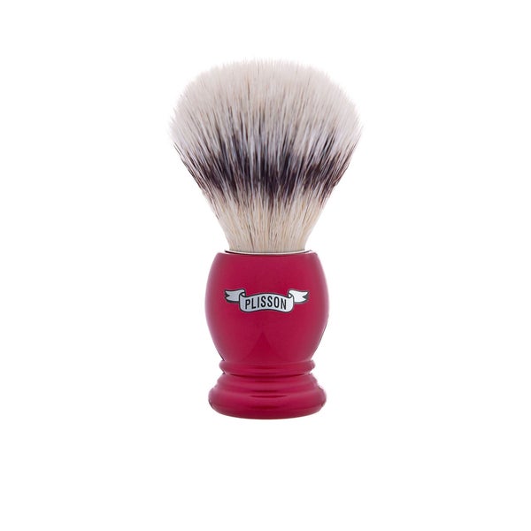 Plisson 1808 Rasierset Pearl Red & High mountain white fibre shaving brush