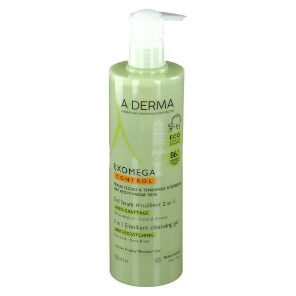 A-Derma Exomega Control rückfettendes Reinigungsgel 2in1