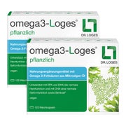 Produktabbildung: omega3-Loges® pflanzlich Doppelpack 2X120 St