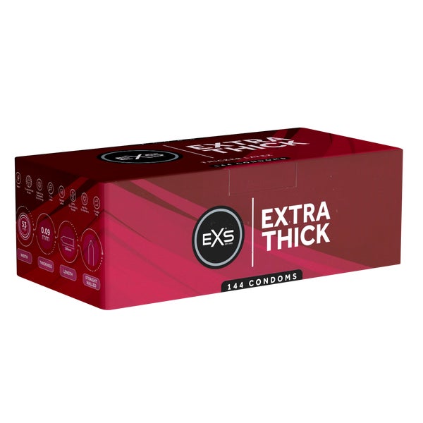 «Extra Thick» - 144 transparente Kondome, 0,082mm Wandstärke (144 Kondome) 144 St