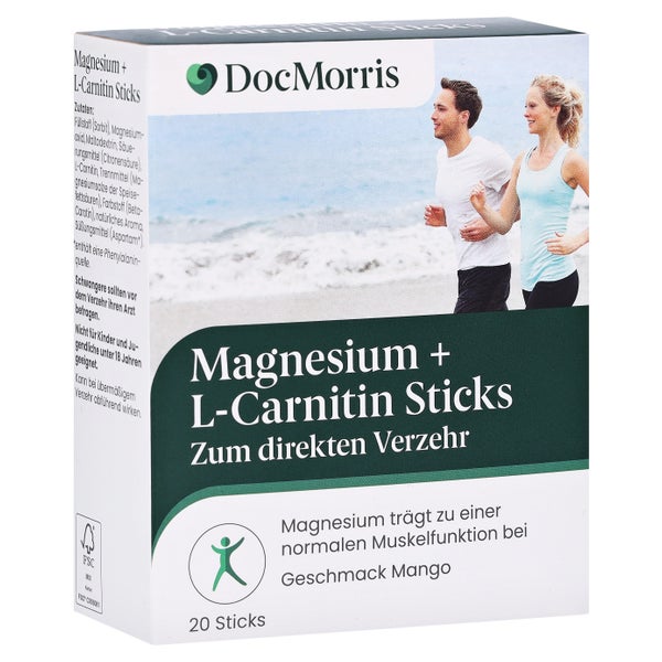 DocMorris Magnesium + L-Carnitin Sticks 20 St