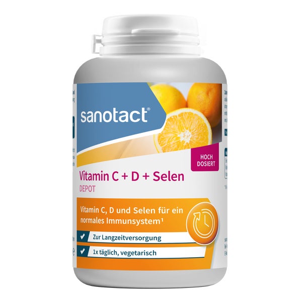sanotact Vitamin C+D+Selen 180 St