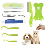 xnnmzhao Zeckenzange 9-in-1 Set mit Etui für Mensch und Haustier