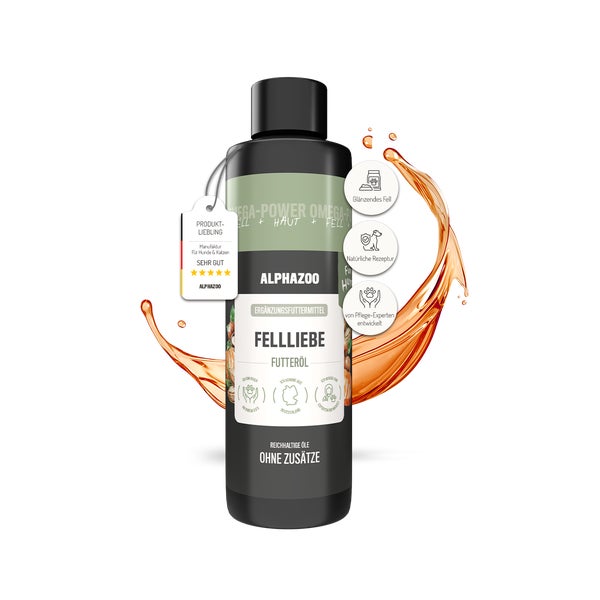 alphazoo Fellliebe Futteröl für Hunde 250 ml