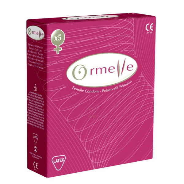 «Female Condom» – Frauenkondome aus Latex, 5 Stück, 74 mm (5 Kondome) 5 St