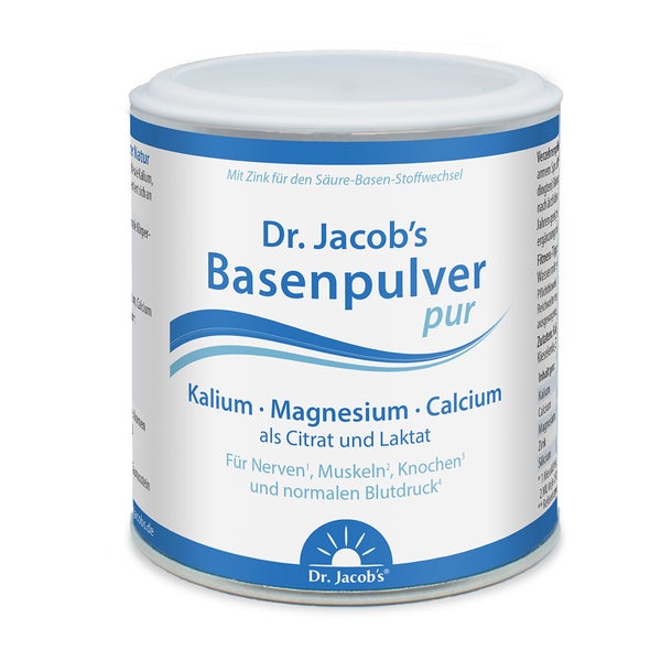 Dr. Jacob's Basenpulver pur Kalium Magnesium Calcium Citrat 200 g