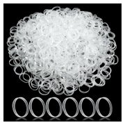 Transparente Haargummis Mädchen 1000 Stück Elastisch Mini Zö 1 St