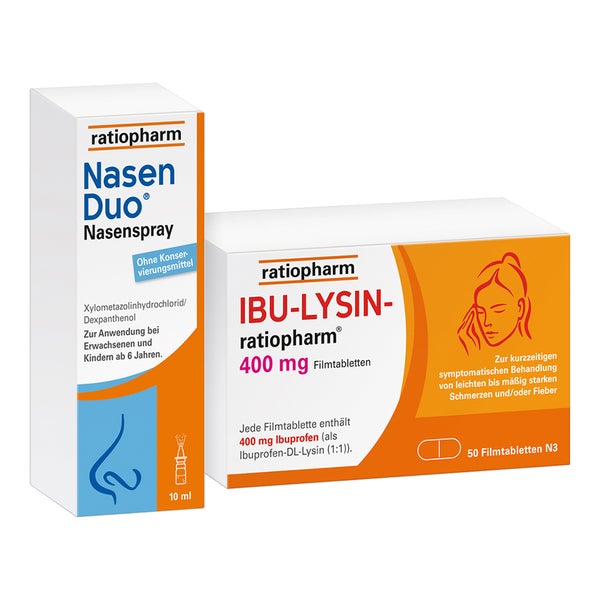 ratiopharm NasenDuo + IBU-LYSIN 400 1 Set