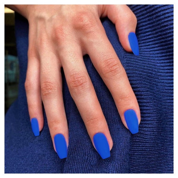 Press On Nägel Mandel Kurz Ballerina Jelly Gel 24 Sarg Matt 1 St