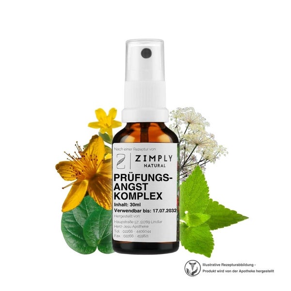ZIMPLY NATURAL Prüfungsangst Komplex - Pflanzenbasierte Rezeptur 30 ml