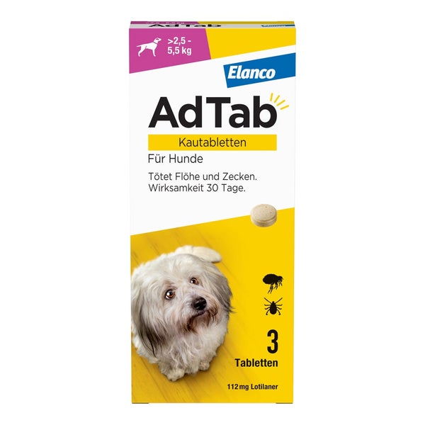 AdTab Kautabletten 2,5-5,5 kg 3 St