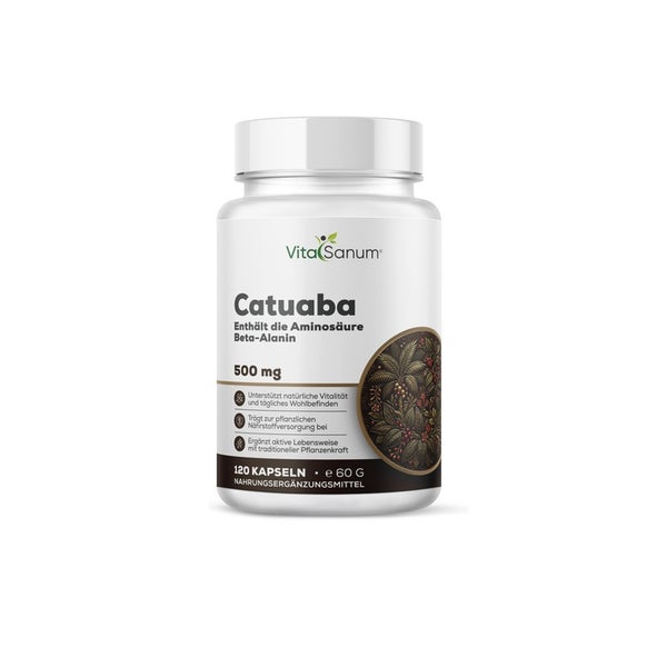 VitaSanum® Catuaba (Erythroxylum catuaba) – 500 mg – 100 Kapseln 120 St