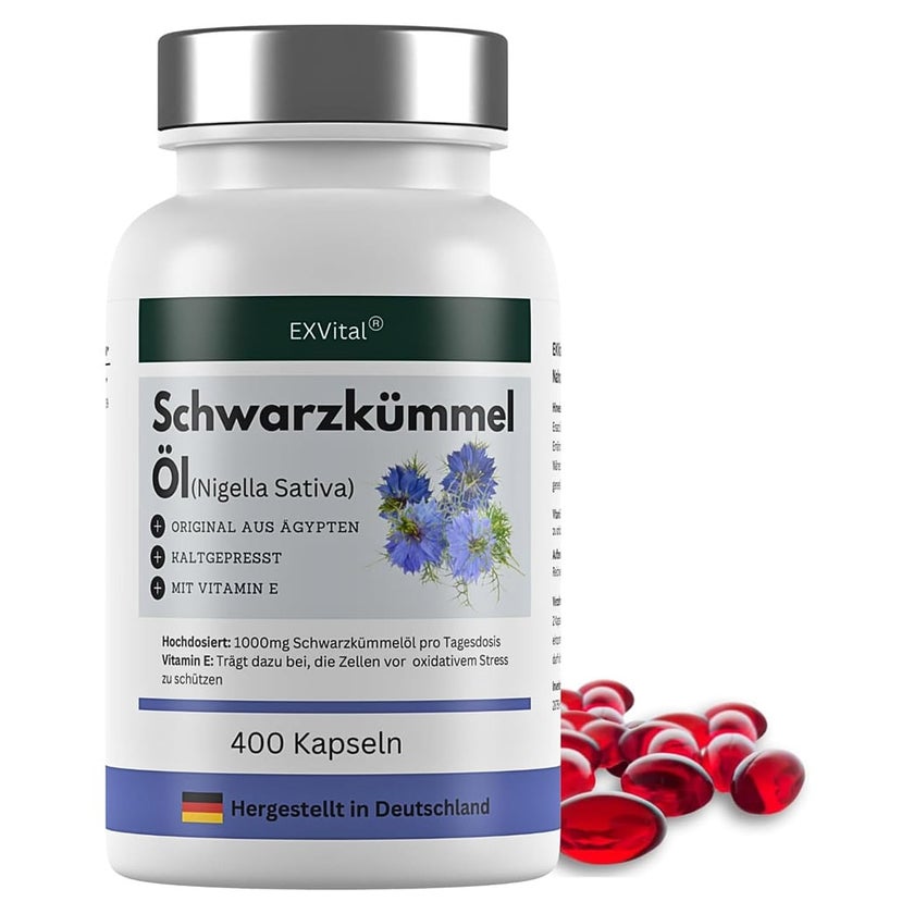 EXVital® Schwarzkümmelöl Kapseln, aus ägyptischen Anbau 280 g