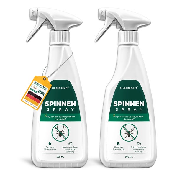 Silberkraft Spinnenspray Anti Spinnen Mittel 2 x 500 ml 1000 ml