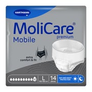 Produktabbildung: Molicare Premium Mobile 10 Tropfen Gr.l 14 St