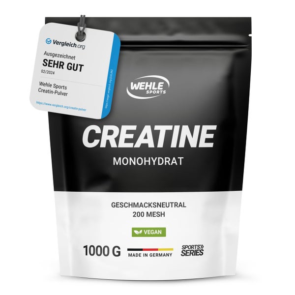 Creatin Monohydrat - 1 kg Pulver - Wehle 1000 g
