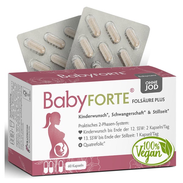 BabyFORTE FolsäurePlus ohne Jod 60 St