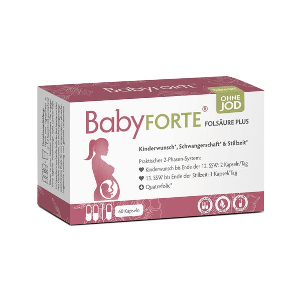 BabyFORTE FolsäurePlus ohne Jod - Kinderwunsch bis Stillzeit 60 St