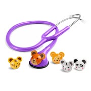 Pulox CSC-10 Kinder Stethoskop mit 5 Tier-Pins in Lila 1 St