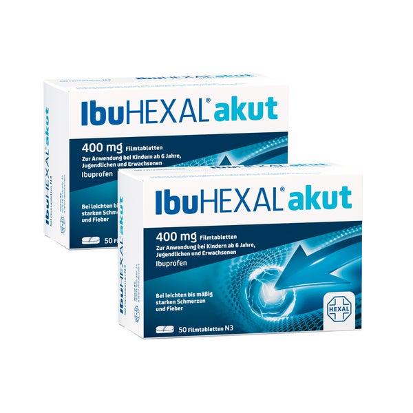 IBUHEXAL AKUT 400 Doppelpack 2X50 St