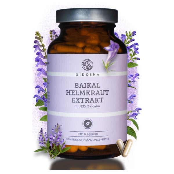 QIDOSHA Baikal Helmkraut Extrakt mit 85 % Baicalin 180 St