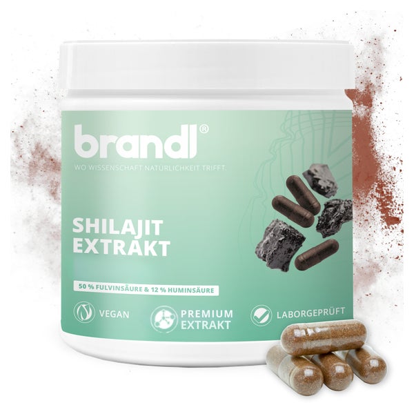 brandl® Shilajit Kapseln | Premium Extrakt aus Indien | extern laborgeprüft 240 St