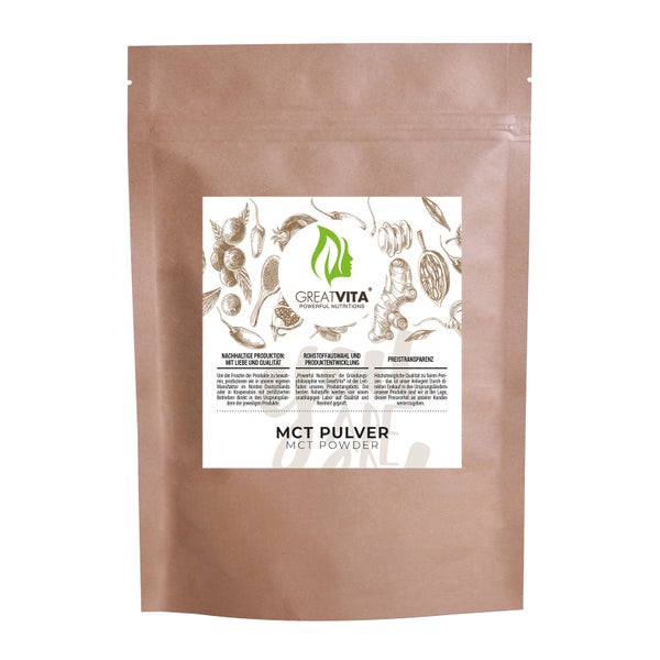 GreatVita MCT Pulver auf Kokosbasis 400 g