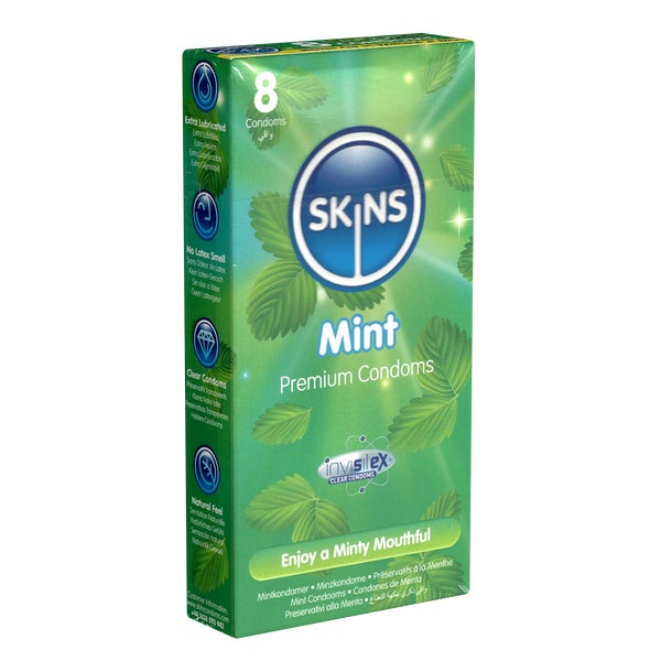 Mint Kondome 8 Stück – erfrischend & extra feucht (8 Kondome) 8 St
