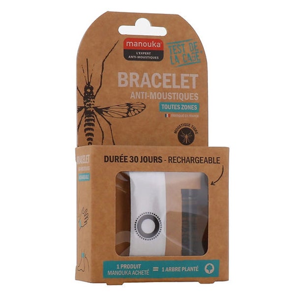 Mückenschutz Armband weiss 1 P