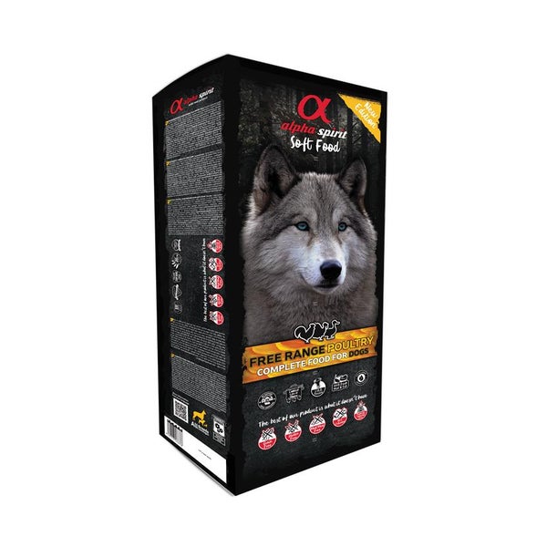 alpha spirit Dog Complete Soft Food Freiland-Geflügel 9 kg