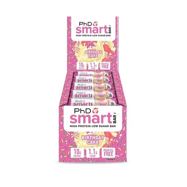 PhD Nutrition Smart Bar 24xBirthday Cake 32 g