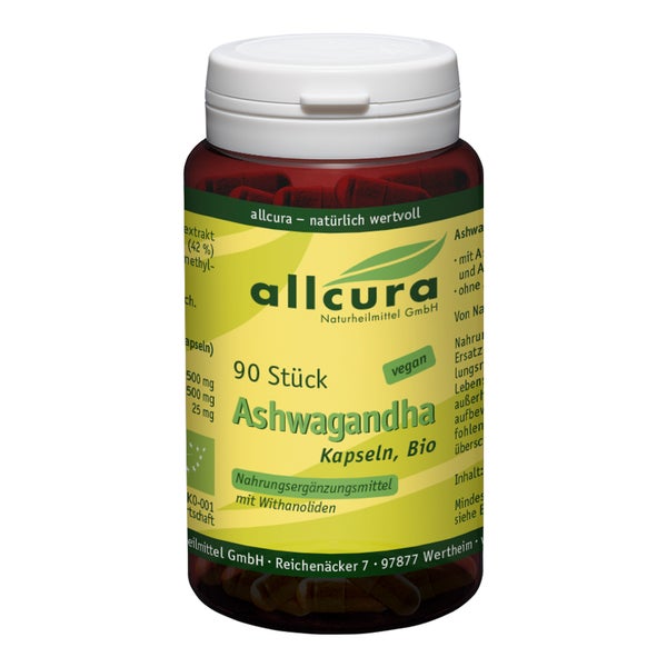 Ashwagandha Bio Mit Extrakt Ksm 66 Kapseln 90 St
