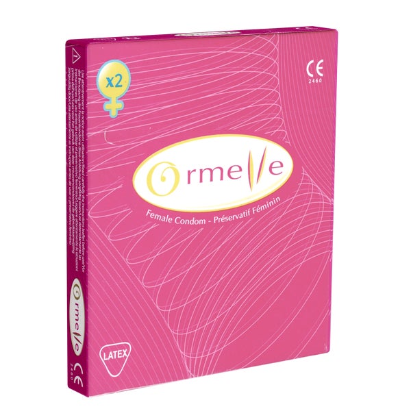 «Female Condom» – Frauenkondome aus Latex, 2 Stück, 74 mm (2 Kondome) 2 St