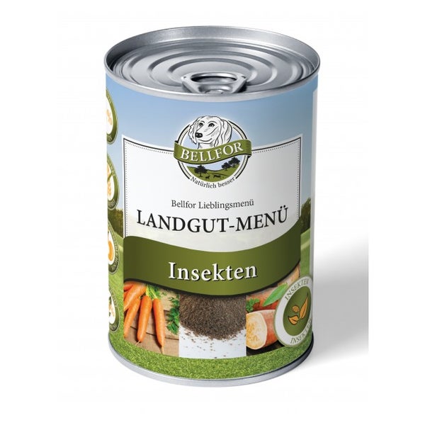 Bellfor Hundefutter Nass mit Insekten Landgut-Menü 400 g 400 g