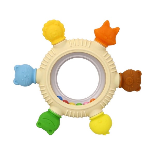 Beißring Silikon BPA frei Baby Spielzeug Greifling 1 St