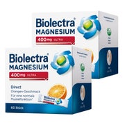 Produktabbildung: Biolectra® MAGNESIUM 400 mg ULTRA Direct Doppelpack 2X60 St