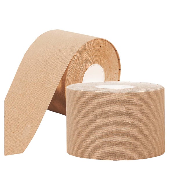 NELLHOMY Kinesiology Tape 2 Rollen, 5cm x 5m, Wasserfest, Hautfarbe