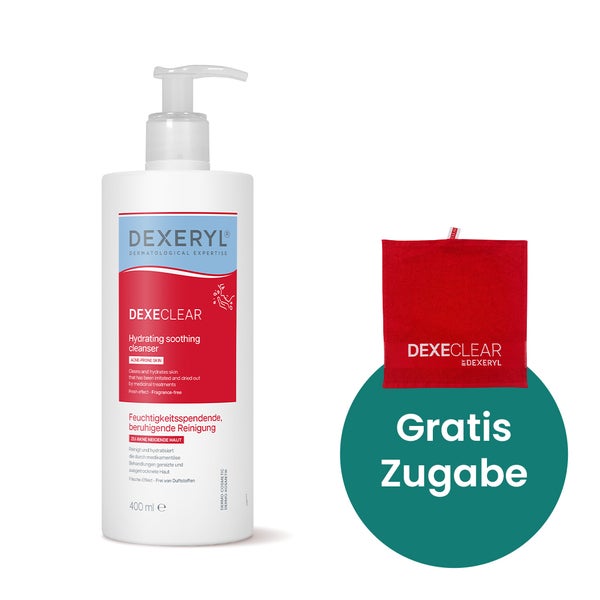 DEXECLEAR feuchtigkeitsspendende, beruhigende Reinigung 400 ml