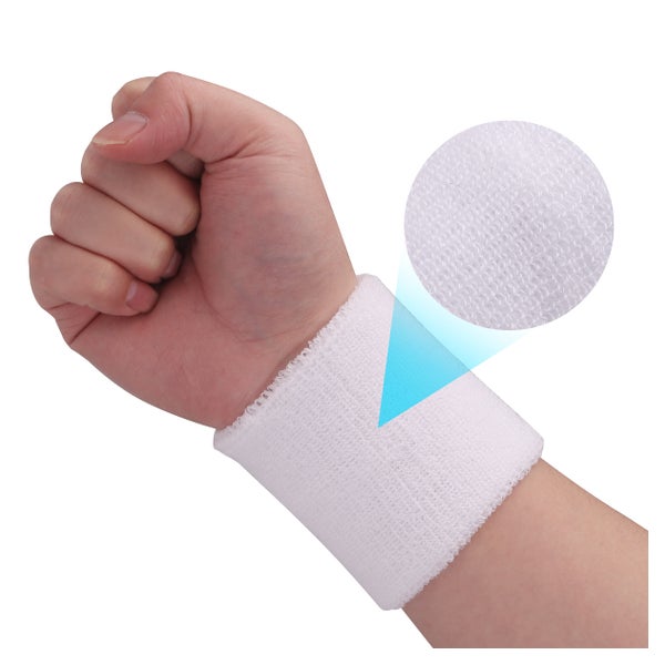 SCHWEISSBAND HANDGELENK SPORT ABSORBIEREND 1 St